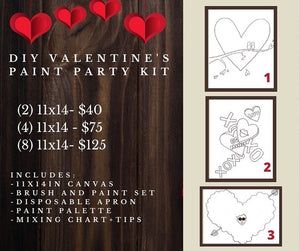 Candy Kisses, Valentine’s Day Paint Kit